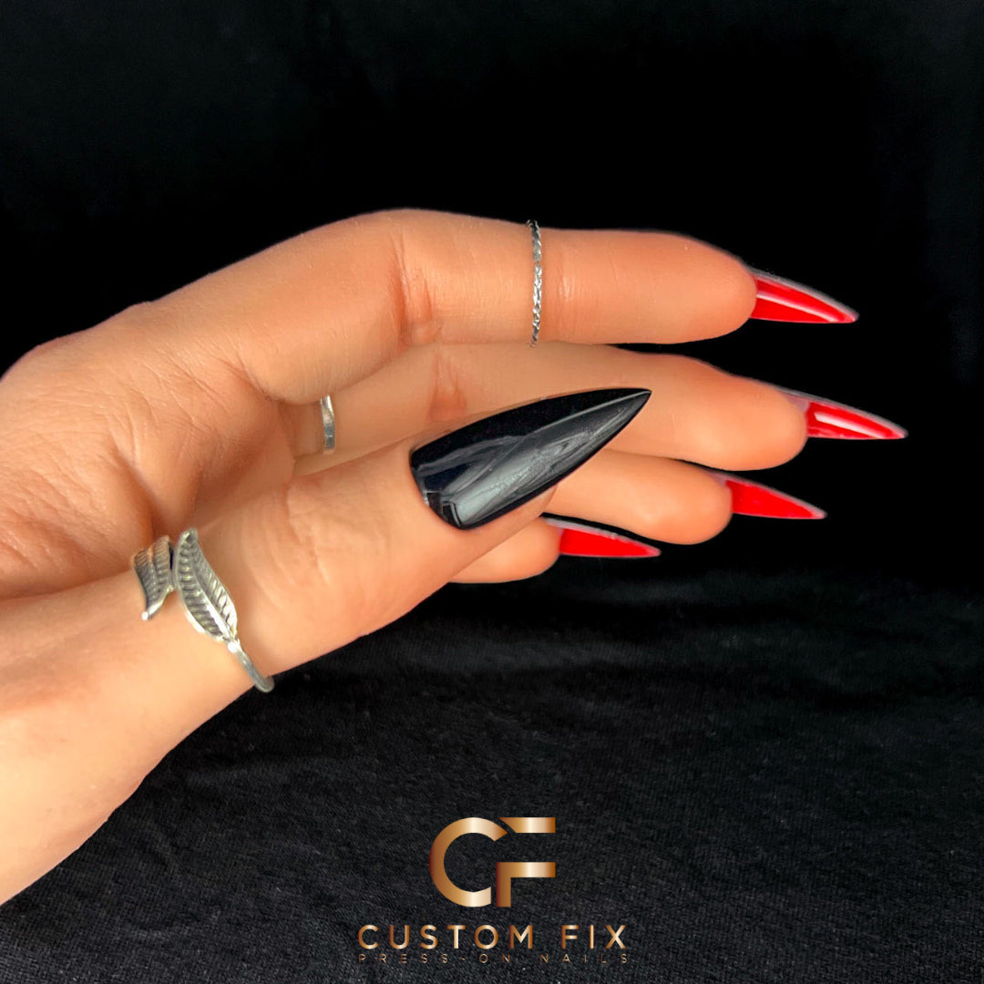 Red Bottom Fix |Custom Press-On Nails|