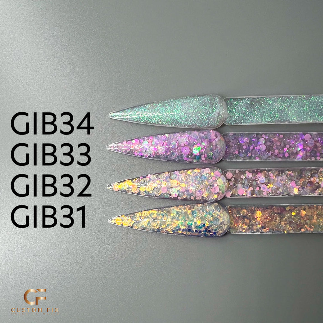 custom logo glitter nail acrylic powder